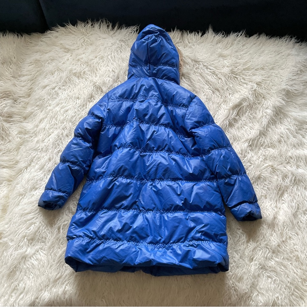 HANNA ANDERSSON Blue Down Puffer Parka Jacket - Picture 6 of 7